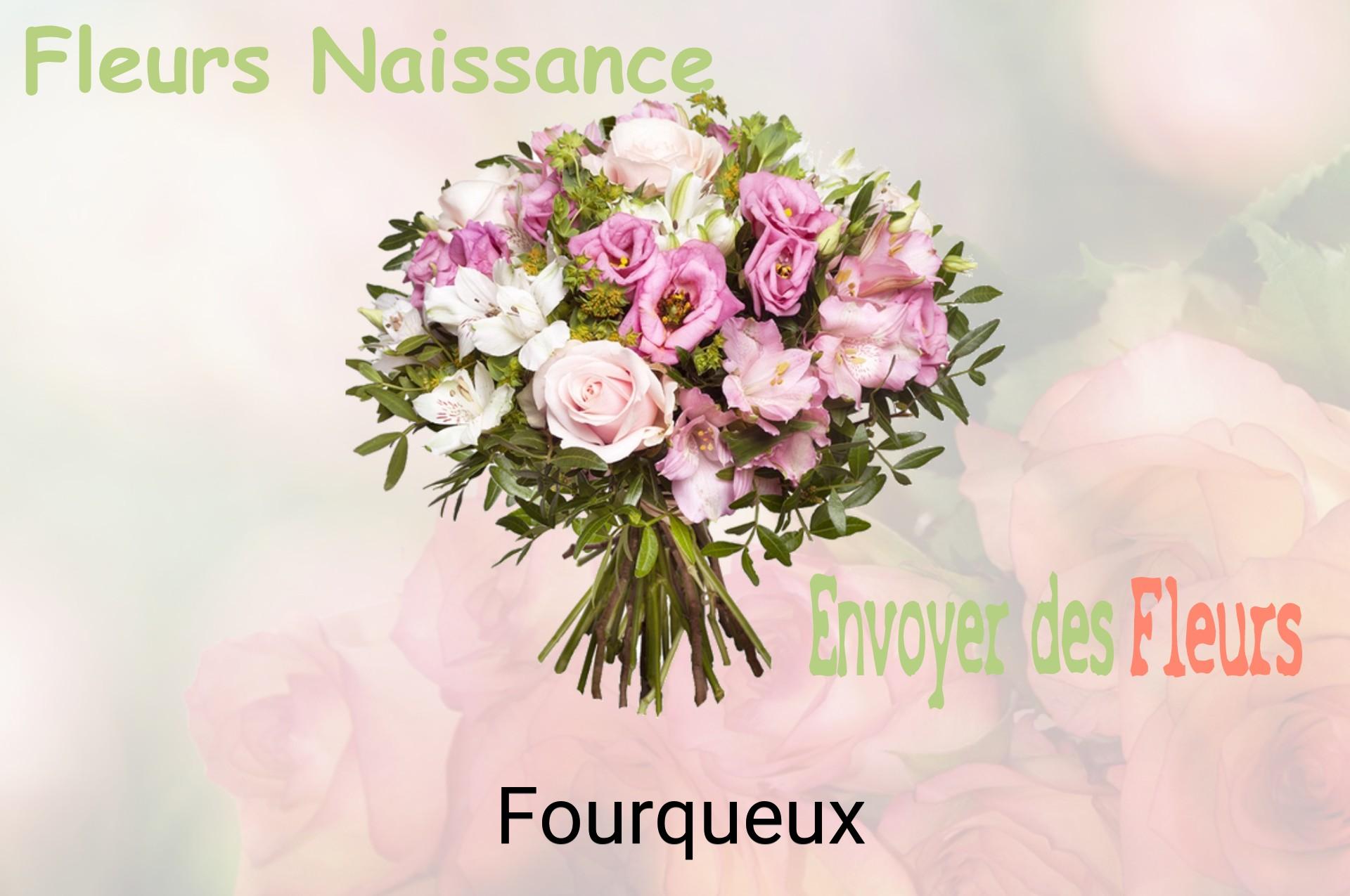 Bouquet de fleurs de naissance livré à Fourqueux